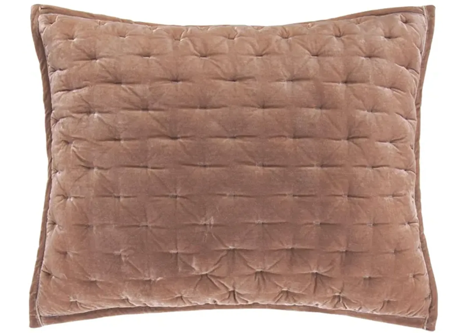 Youngmee Quilted Pillow Sham in Dusty Rose by HiEnd Accents