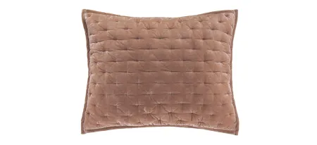 Youngmee Quilted Pillow Sham in Dusty Rose by HiEnd Accents