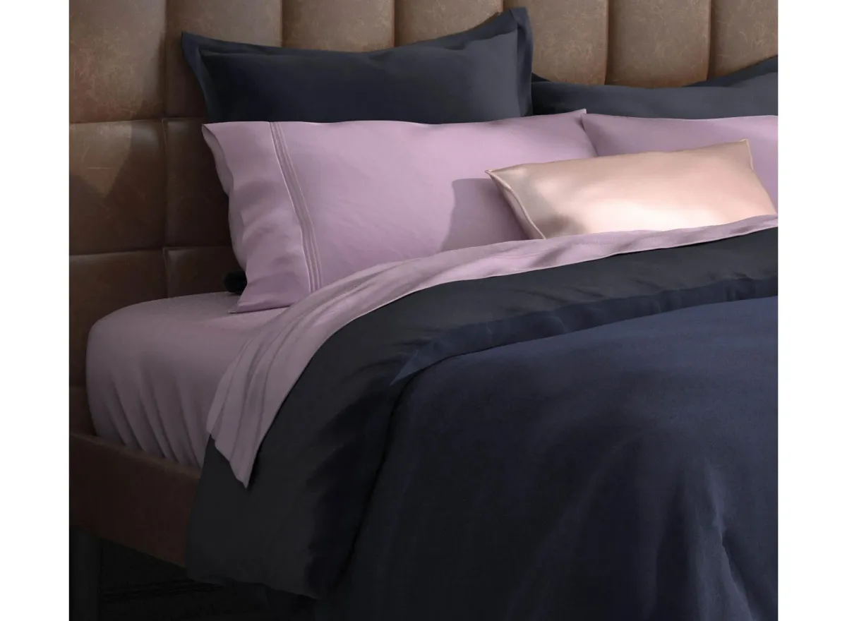 PureCare Dual-Sided Duvet Cover - Cooling + Bamboo - King/Cal King in Midnight / Celestial by PureCare