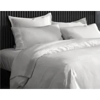 PureCare Dual-Sided Duvet Cover - Cooling + Bamboo - Full/Queen in White / White by PureCare