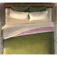PureCare Dual-Sided Duvet Cover - Cooling + Bamboo - King/Cal King in Lilac / Jungle by PureCare