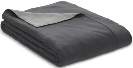 PureCare Dual-Sided Duvet Cover - Cooling + Bamboo - Full/Queen in Shadow / Dove Gray by PureCare