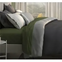 PureCare Dual-Sided Duvet Cover - Cooling + Bamboo - Full/Queen in Shadow / Dove Gray by PureCare