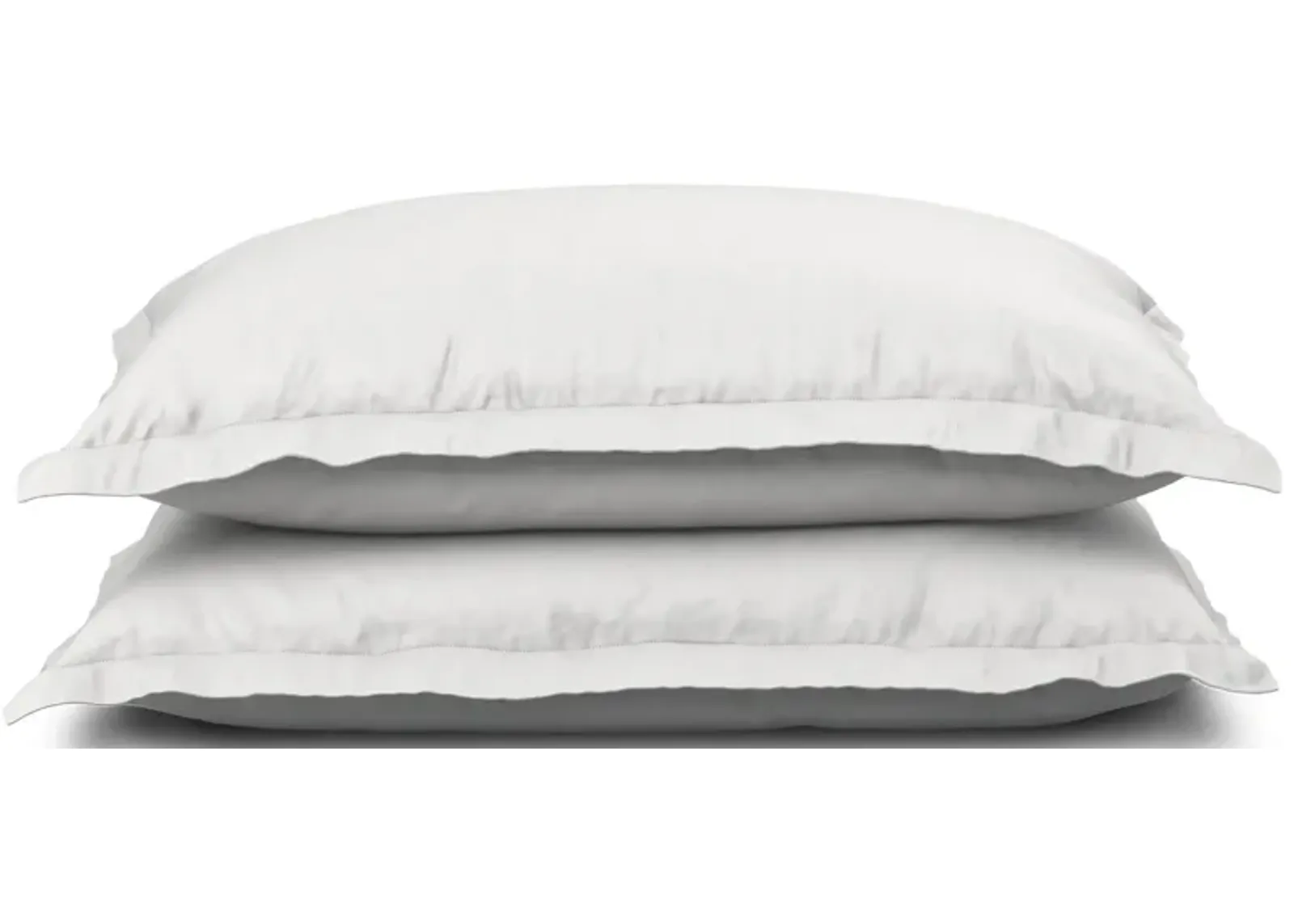 PureCare Dual-Sided Pillow Sham Set - Cooling + Bamboo in White / White by PureCare