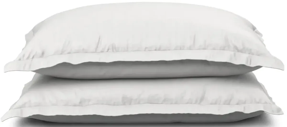 PureCare Dual-Sided Pillow Sham Set - Cooling + Bamboo in White / White by PureCare