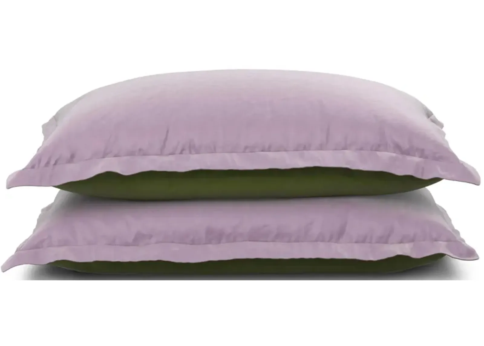 PureCare Dual-Sided Pillow Sham Set - Cooling + Bamboo in Lilac / Jungle by PureCare