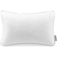 Beautyrest Absolute Relaxation Pillow in White with gray gusset