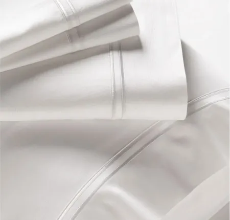 PureCare Premium Bamboo Sheet Set - Split King in White by PureCare