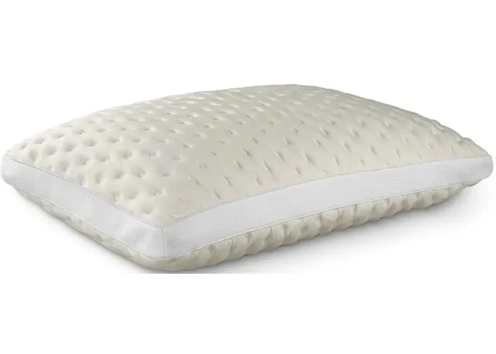 PureCare Bamboo Memory Foam Puff Pillow in White by PureCare