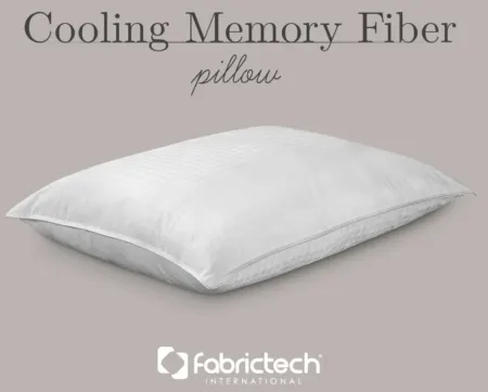 PureCare Cooling Memory Fiber Pillow in White by PureCare