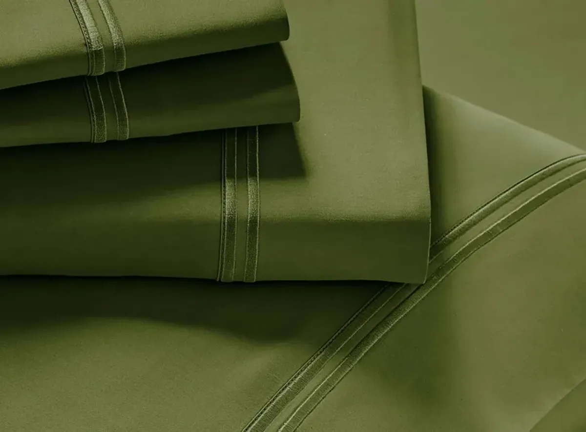 PureCare Premium Soft Touch TENCEL Modal Sheet Set Split King in Moss by PureCare