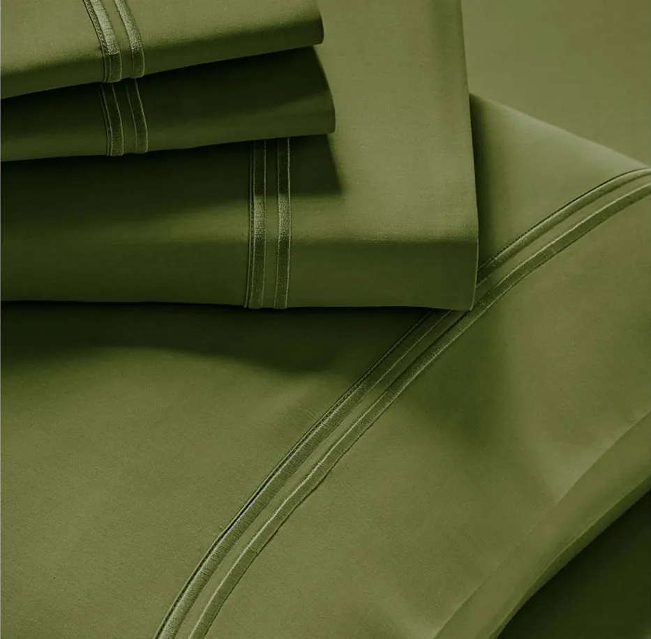 PureCare Premium Soft Touch TENCEL Modal Sheet Set Split Cal King in Moss by PureCare