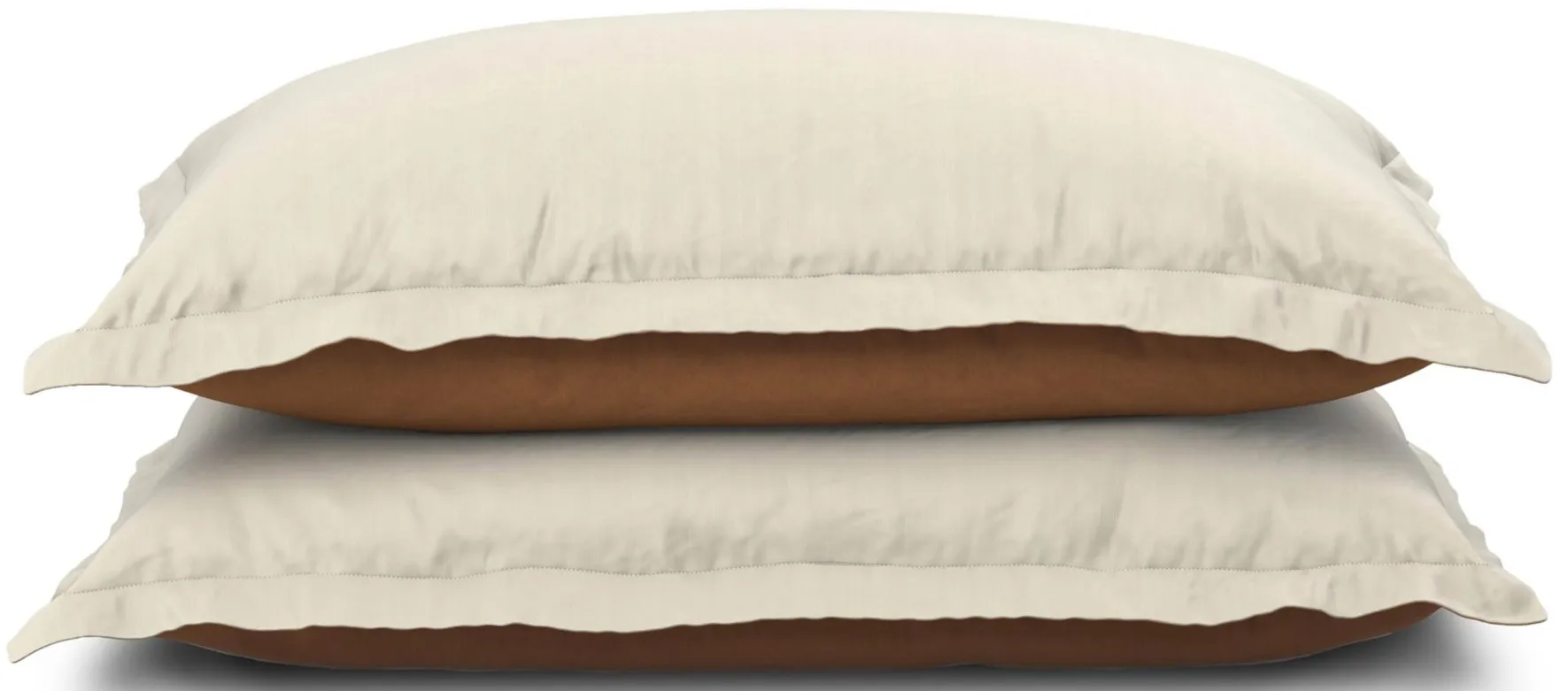 PureCare Dual-Sided Pillow Sham Set - Cooling + Bamboo in Ivory / Clay by PureCare