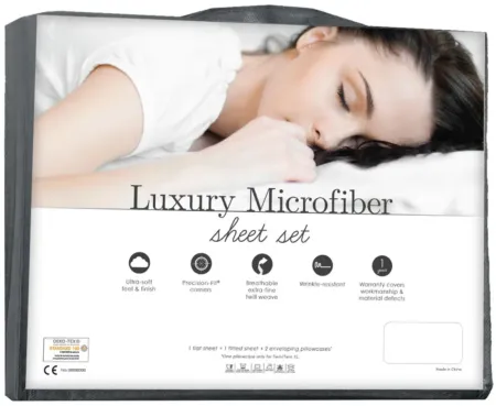 PureCare Luxury Microfiber Sheet Set in White by PureCare