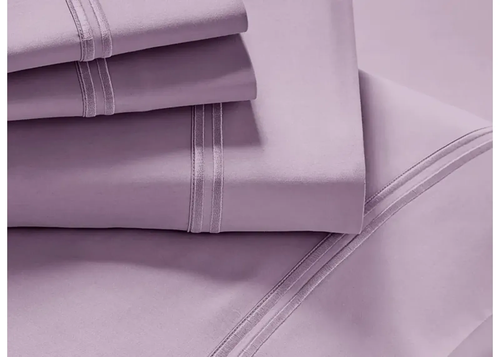 PureCare Premium Refreshing TENCEL Lyocell Sheet Set - Split King in Lilac by PureCare