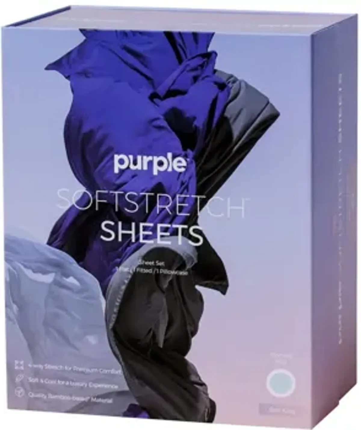 Purple SoftStretch Sheets - Split King in Morning Mist by Purple Innovation