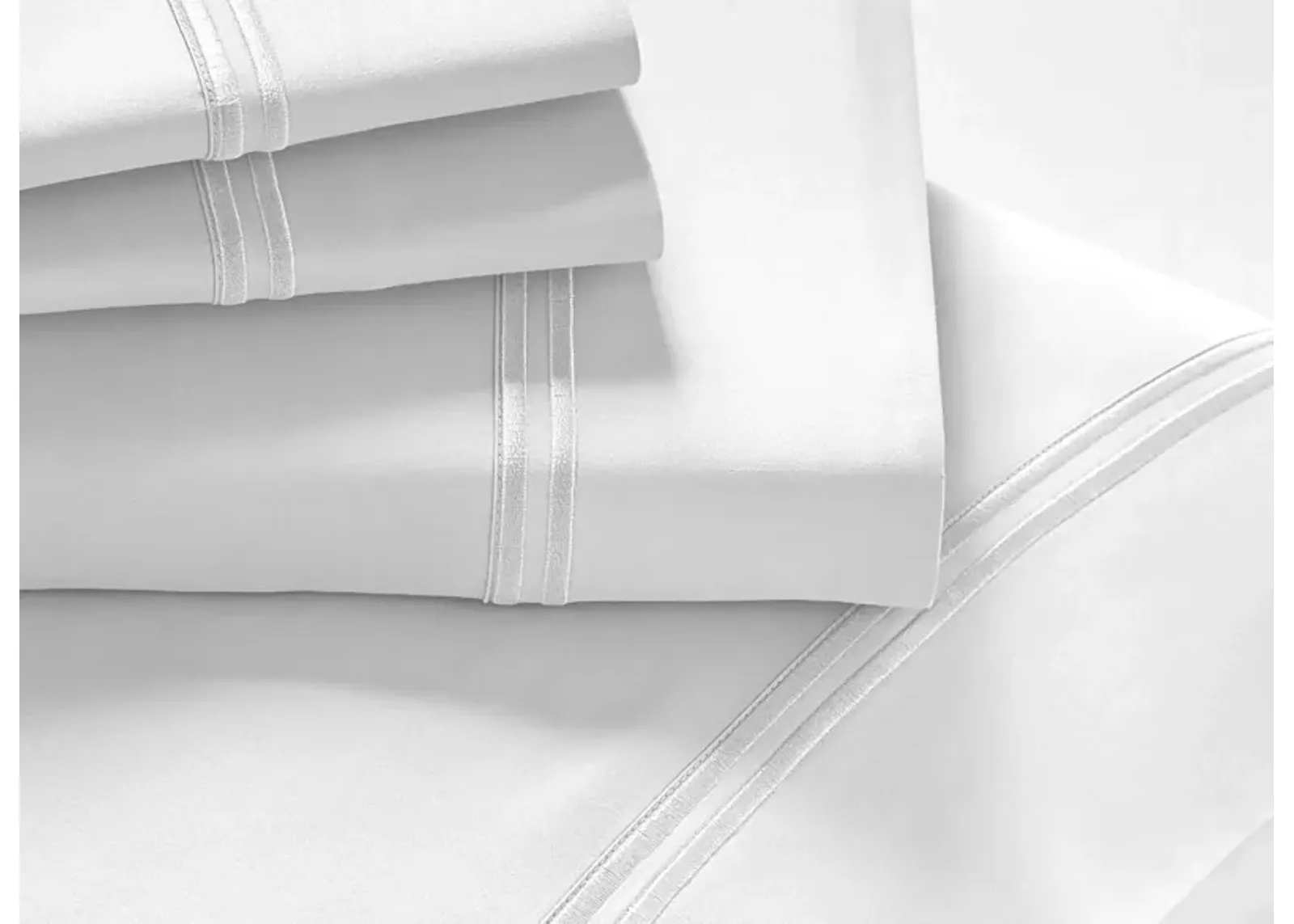 PureCare Premium Refreshing TENCEL Lyocell Sheet Set - Split King in White by PureCare