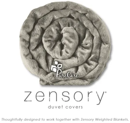 PureCare Zensory Duvet Cover - Dove Gray in Dove Gray by PureCare