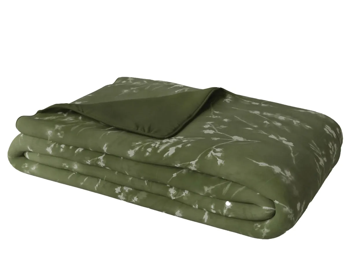 PureCare Floral Press Cooling Duvet Cover (Full/Queen)