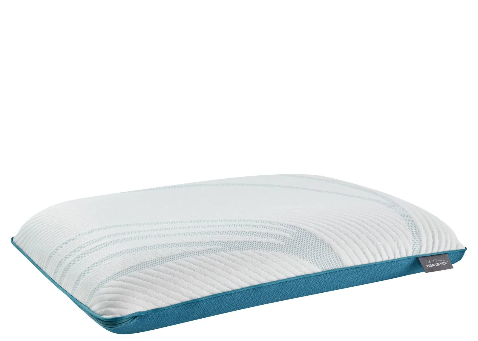 Tempur-Pedic Adapt ProLo 2.0 Pillow in White/Teal Green