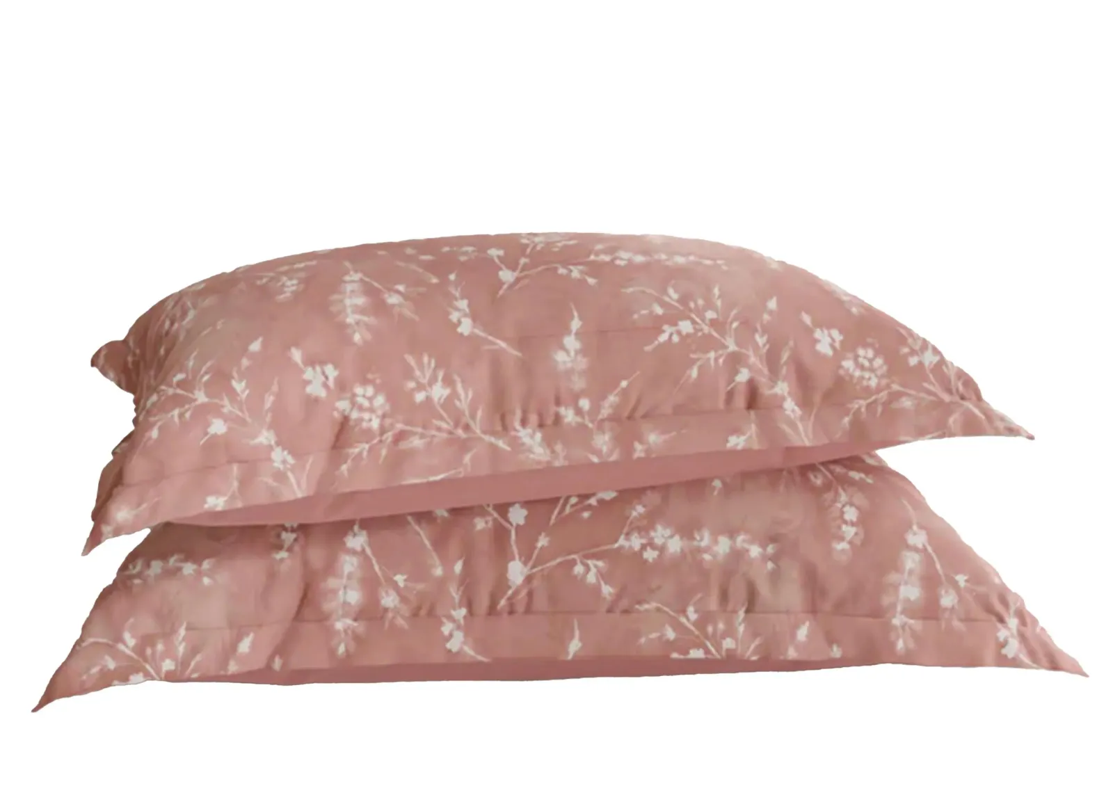 PureCare Floral Press Pillow Sham Set in Floral Press Ash Rose by PureCare