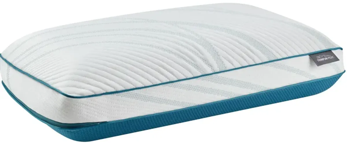 Tempur-Pedic Adapt ProHi 2.0 Pillow in White/Teal Green