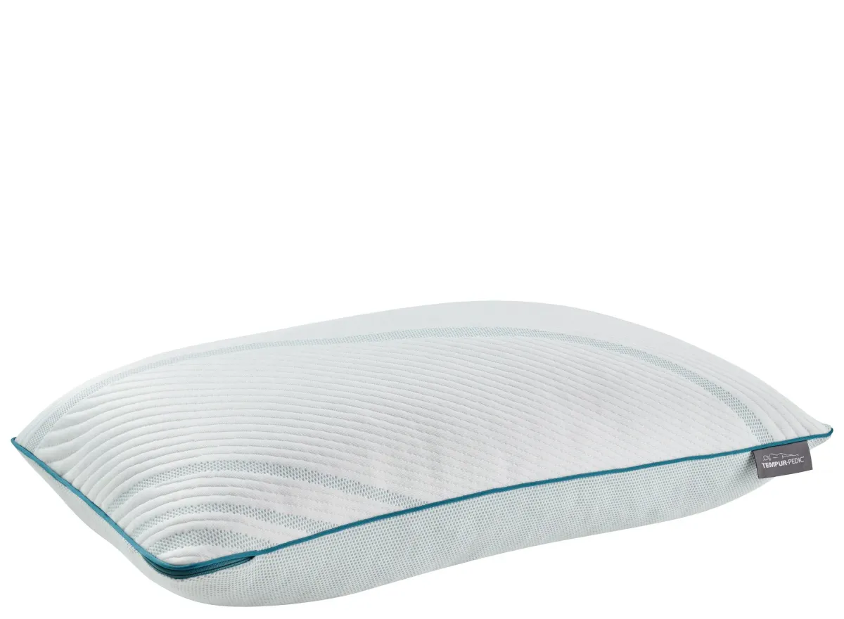 Tempur-Pedic Adapt ProAdjust Pillow in White/Teal Green