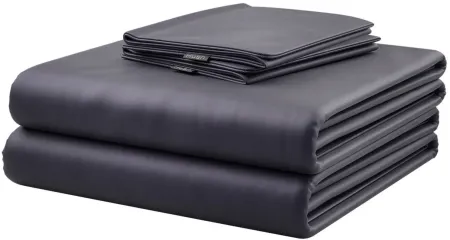 Hush Iced Cooling Sheet and Pillowcase Set in Charcoal by Hush Blankets