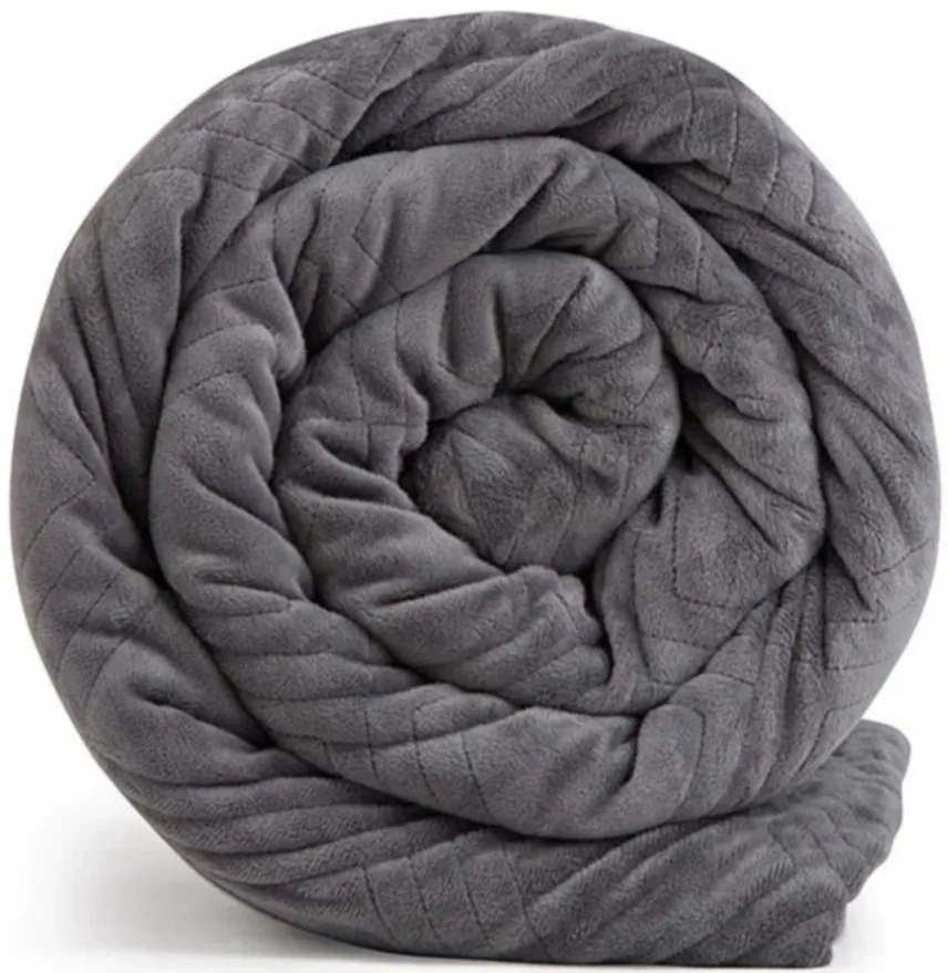 The Hush Classic 20 lbs. Blanket with Duvet Cover in Gray by Hush Blankets