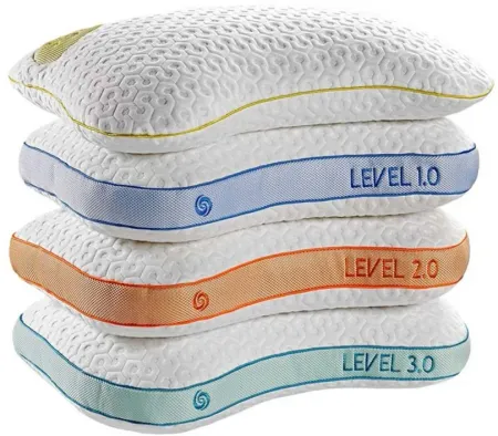BEDGEAR Level Pillow in White by Bedgear