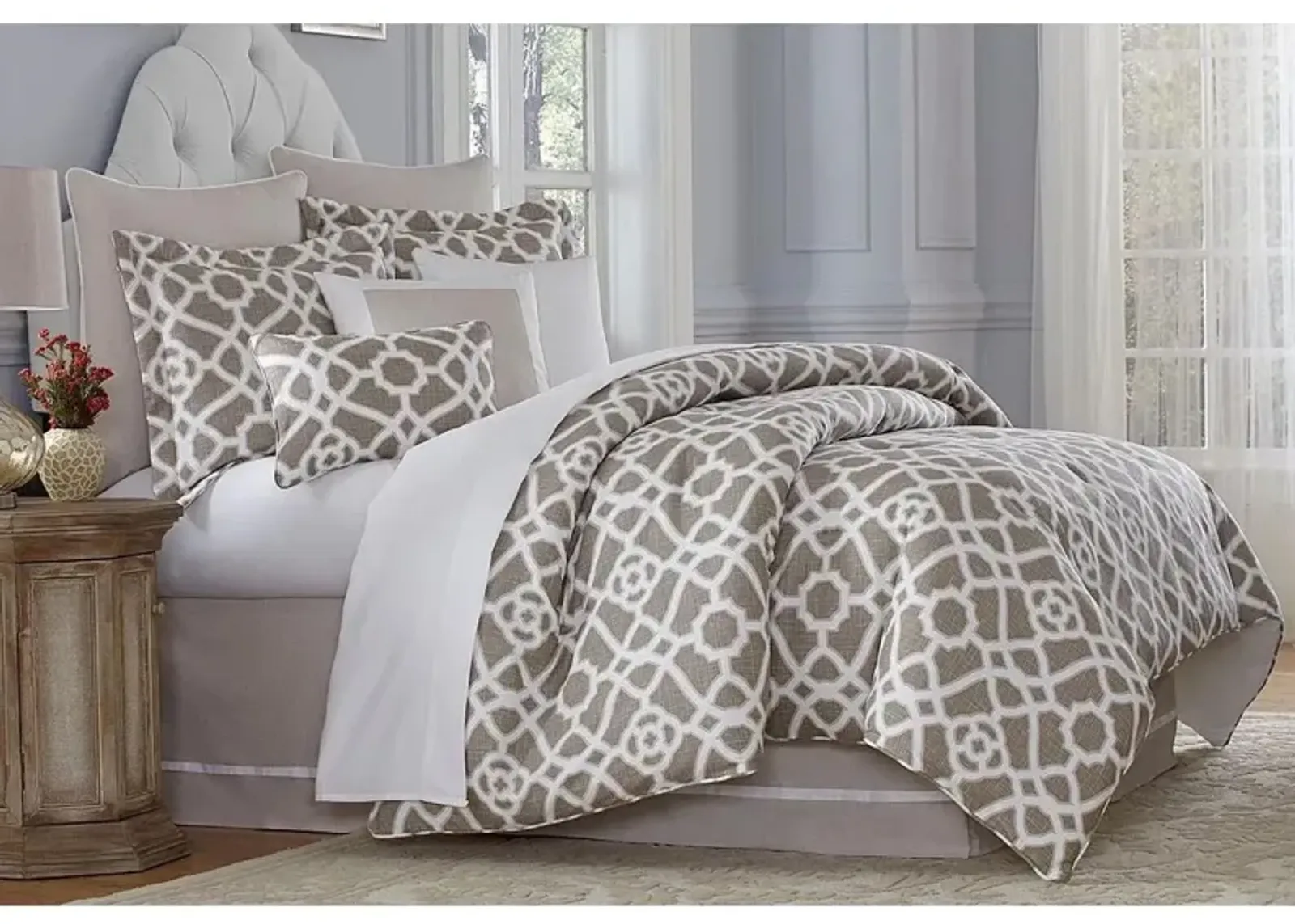 Harper 10-Pc. Comforter Set in Natural, Tan by Amini Innovation