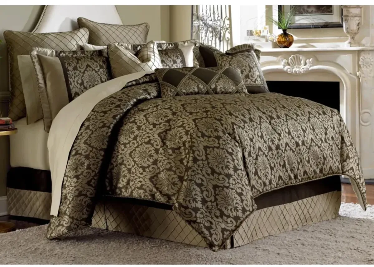 Imperial 10-Pc. Comforter Set in Bronze, Brown, Gold by Amini Innovation