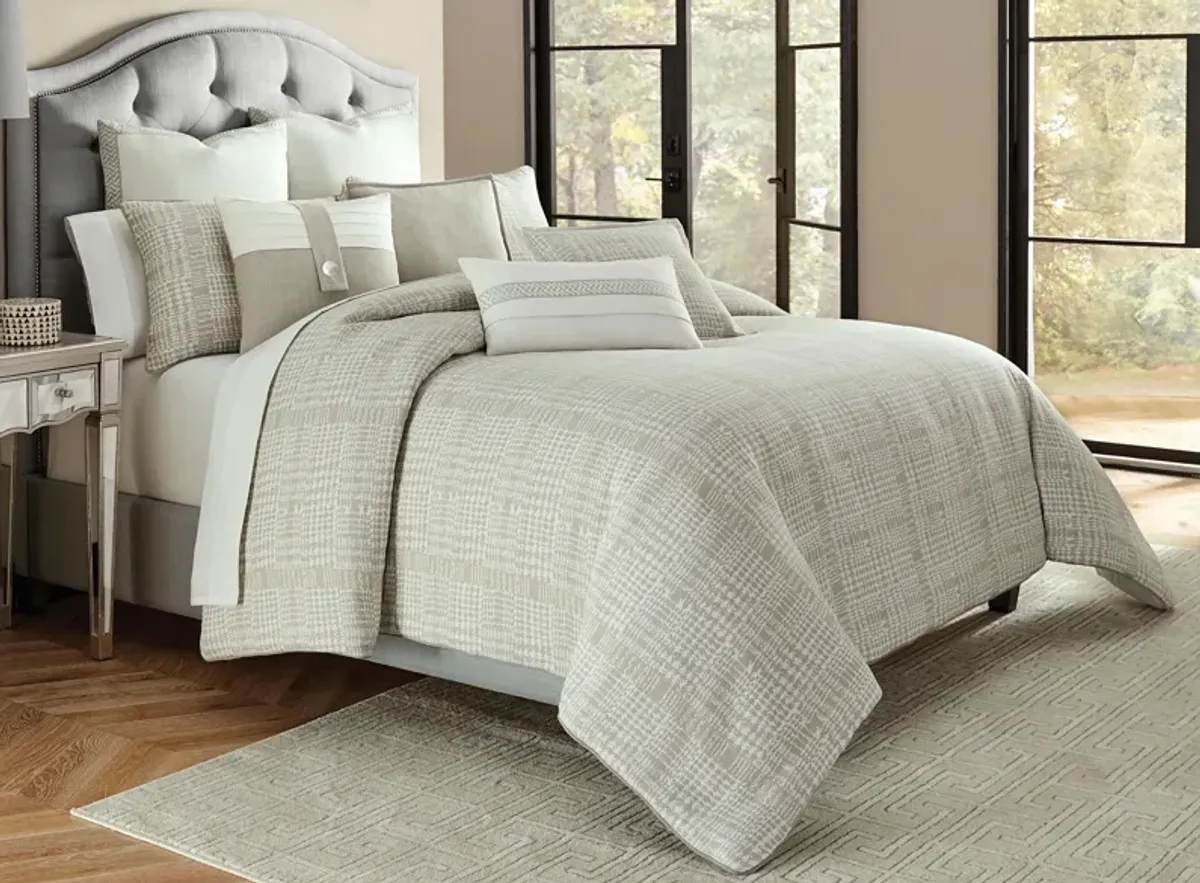 Julianna 10-Pc. Comforter Set in Gray, Natural by Amini Innovation