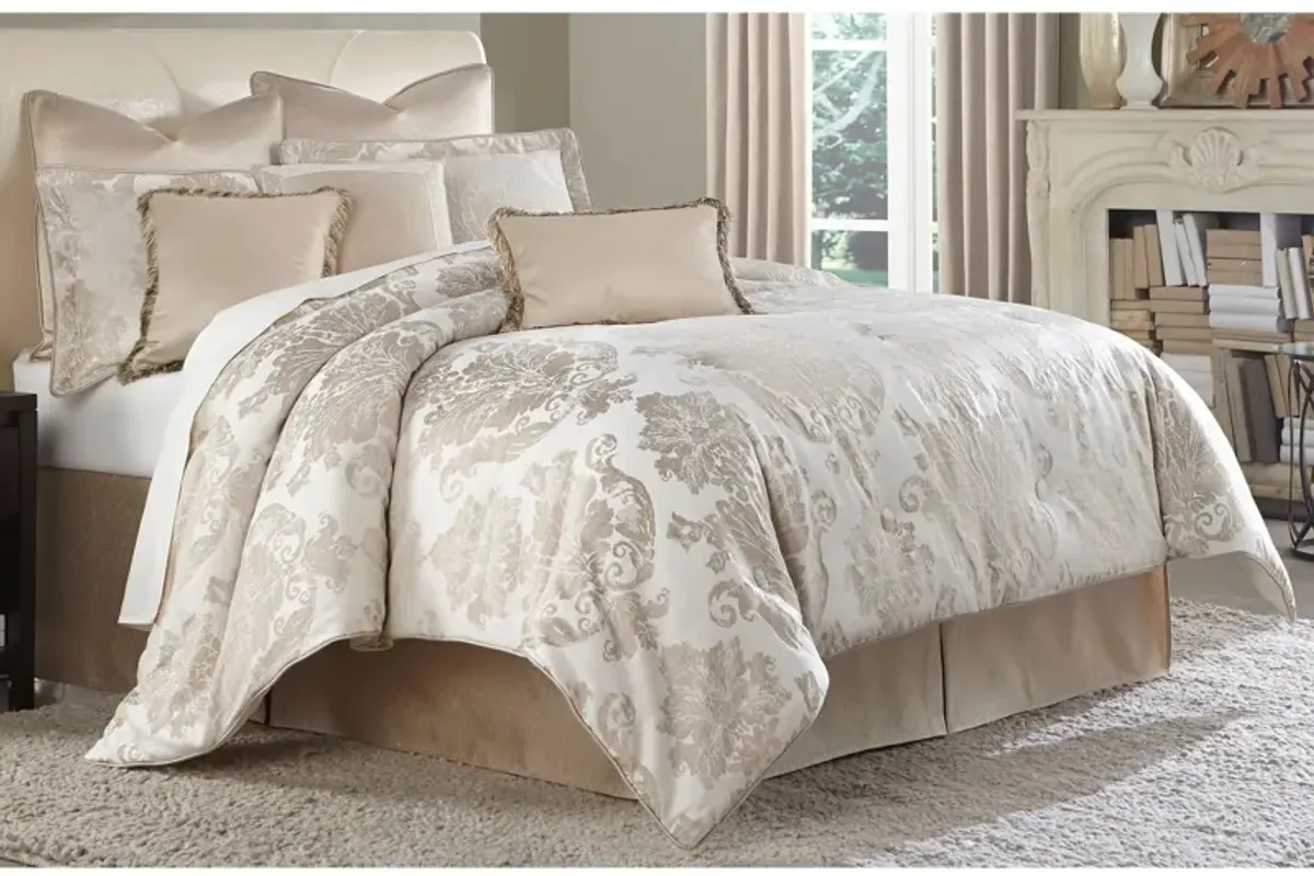 Marbella 10-Pc. Comforter Set in Natural, Tan by Amini Innovation