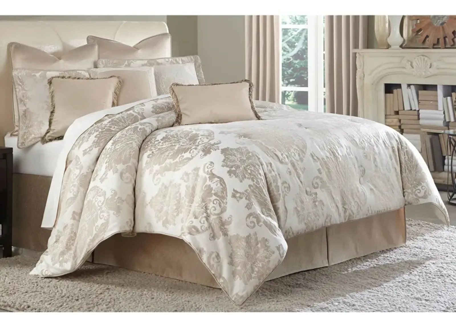 Marbella 10-Pc. Comforter Set in Natural, Tan by Amini Innovation