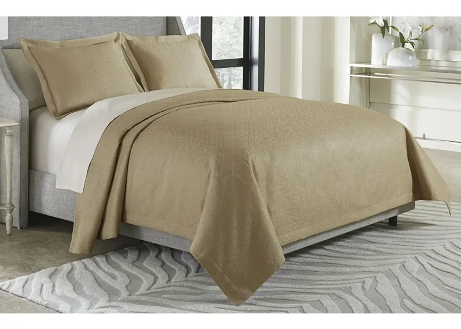 Alton 3-Pc. Throw/Coverlet Set in Gold by Amini Innovation