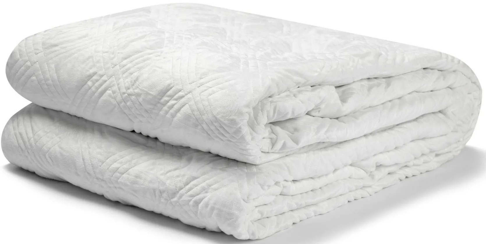 The Hush Classic 30lbs. Blanket with Duvet Cover in White by Hush Blankets