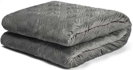The Hush Classic 35 lbs. Blanket with Duvet Cover in Gray by Hush Blankets