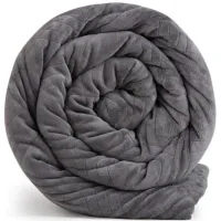 The Hush Classic 35 lbs. Blanket with Duvet Cover in Gray by Hush Blankets