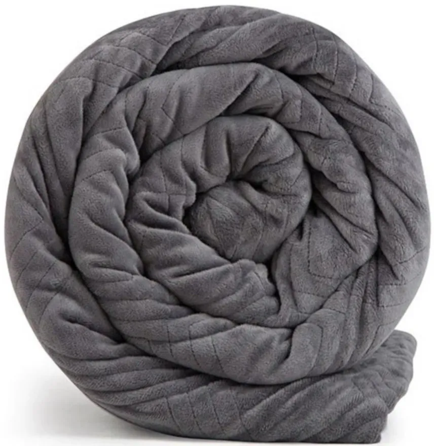 The Hush Classic 35 lbs. Blanket with Duvet Cover in Gray by Hush Blankets