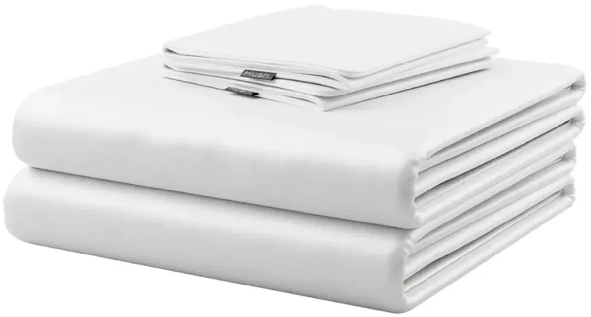 Hush Iced Cooling Sheet and Pillowcase Set in White by Hush Blankets