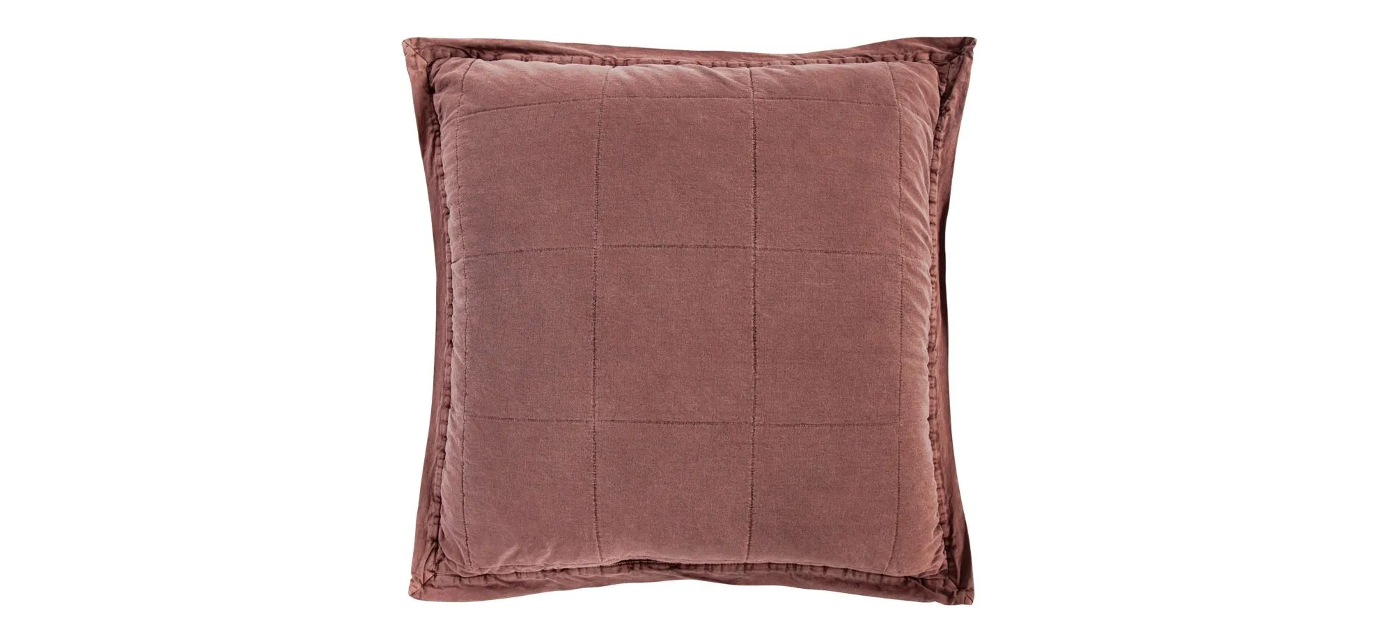 Detwyler Quilted Pillow Sham in Sarsaparilla by HiEnd Accents