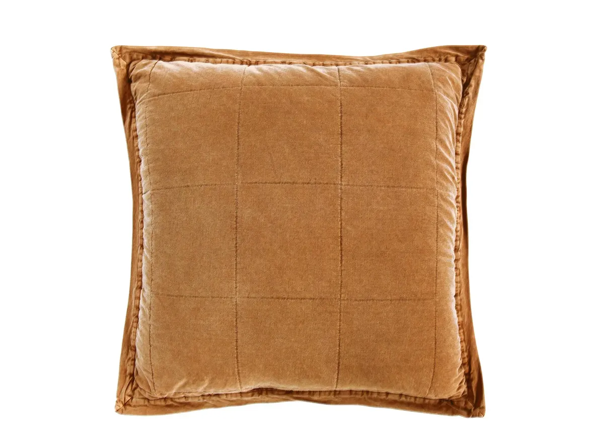 Detwyler Quilted Pillow Sham in Terracotta by HiEnd Accents