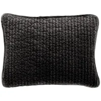 Stonewashed 12" x 16" Boudoir Pillow in Black by HiEnd Accents