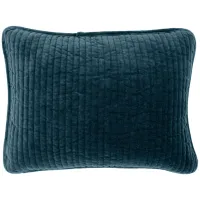 Stonewashed 12" x 16" Boudoir Pillow in Deep Blue by HiEnd Accents