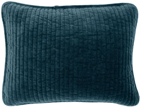 Stonewashed 12" x 16" Boudoir Pillow in Deep Blue by HiEnd Accents