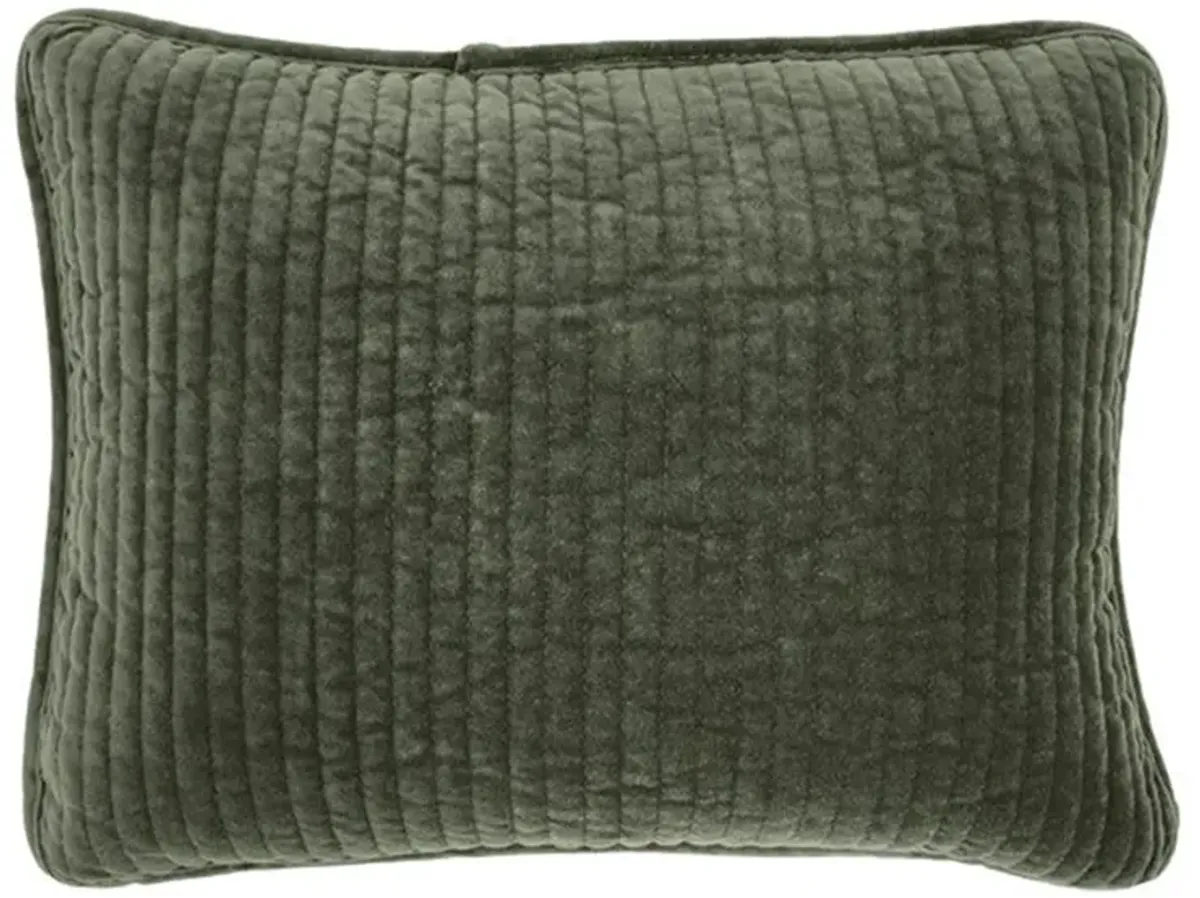 Stonewashed 12" x 16" Boudoir Pillow in Fern Green by HiEnd Accents