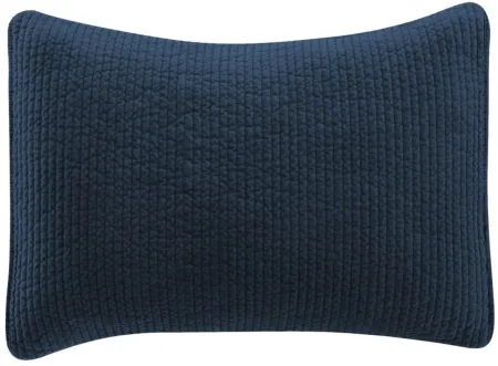 Stonewashed 12" x 16" Boudoir Pillow in Navy by HiEnd Accents