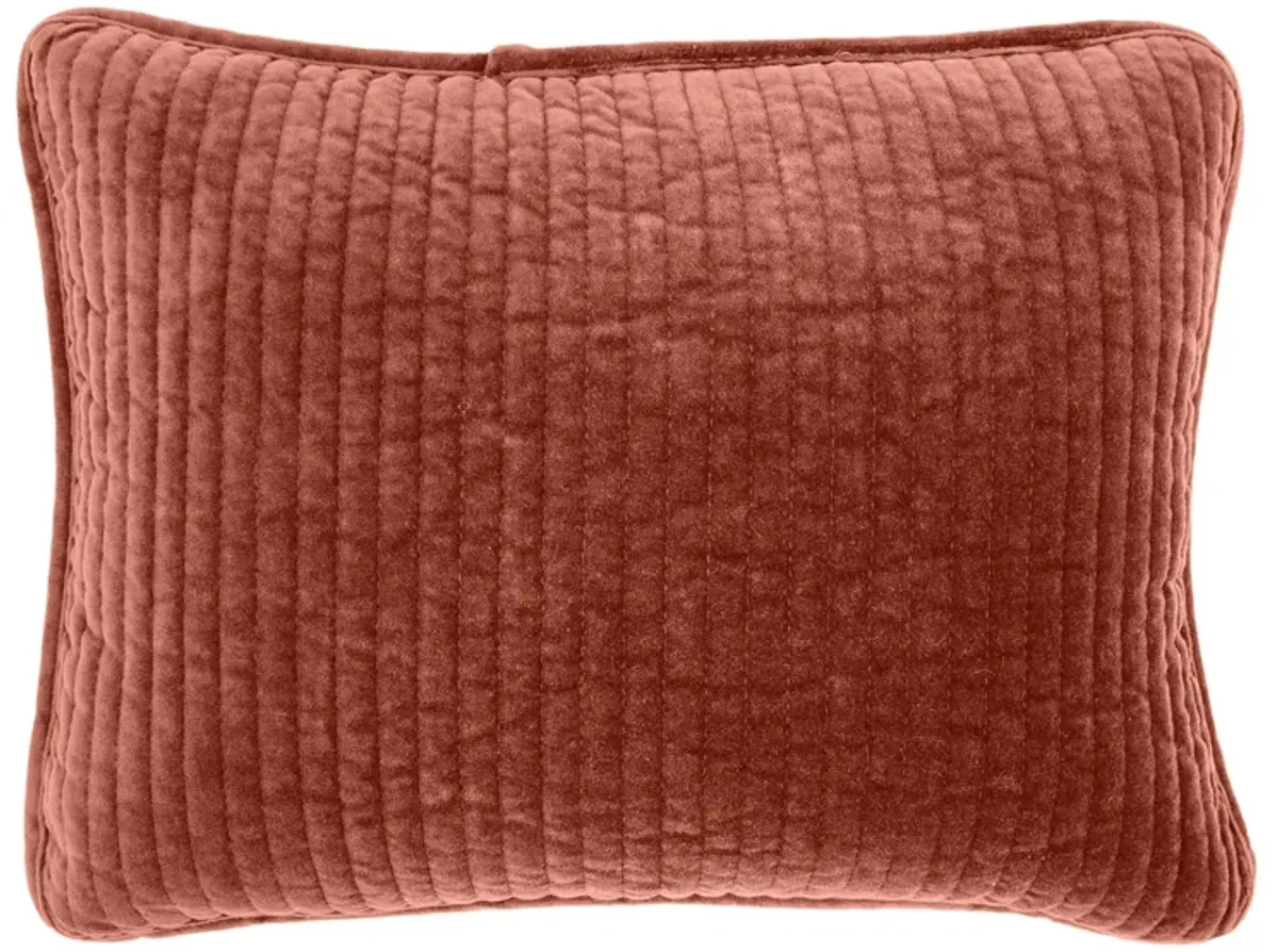 Stonewashed 12" x 16" Boudoir Pillow in Salmon by HiEnd Accents