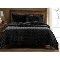Youngmee Quilt in Black by HiEnd Accents